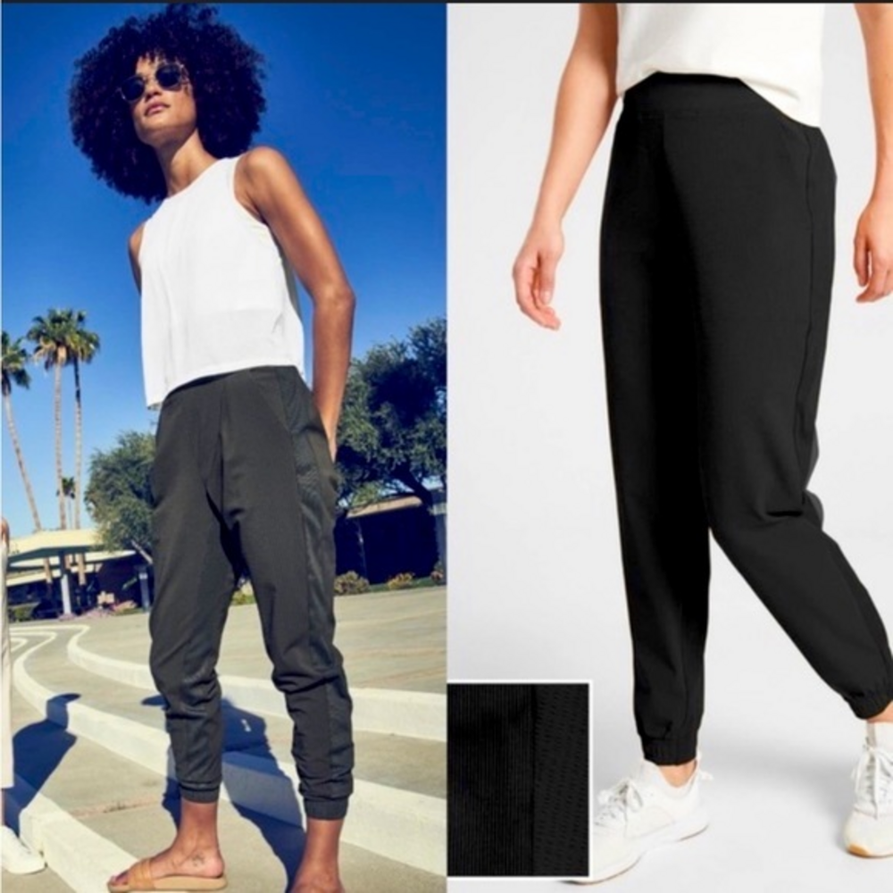 ATHLETA Textured Brooklyn Jogger Black 4